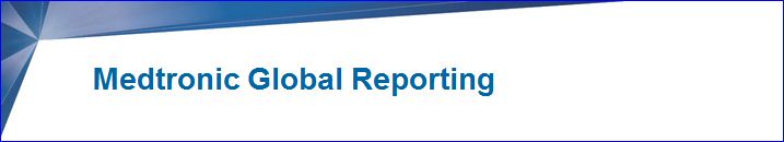 Medtronic Global Reporting - Preprod Environment